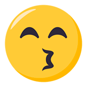 😙 Emoji Cara Besando Con Ojos Sonrientes en JoyPixels 3.0.