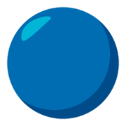🔵 Emoji Círculo Azul Grande en JoyPixels 3.0.