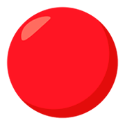 🔴 Emoji Círculo Rojo Grande en JoyPixels 3.0.