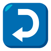 ↩️ Emoji Flecha Derecha Curvándose A La Izquierda en JoyPixels 3.0.