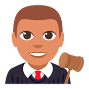 👨🏽‍⚖️ Emoji Juiz: Pele Morena na JoyPixels 3.0.
