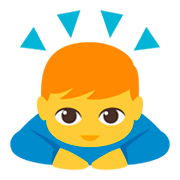 Emoji 🙇‍♂️ Uomo Che Fa Inchino Profondo su JoyPixels 3.0.