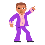 🕺🏽 Emoji Hombre Bailando: Tono De Piel Medio en JoyPixels 3.0.