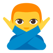 Émoji 🙅‍♂️ Homme Faisant Un Geste D’interdiction sur JoyPixels 3.0.