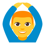 🙆‍♂️ Emoji Homem Fazendo Gesto De «OK» na JoyPixels 3.0.