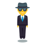 Emoji 🕴️ Uomo Con Completo Che Levita su JoyPixels 3.0.