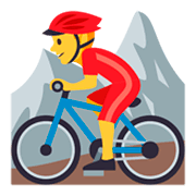 Emoji 🚵‍♂️ Ciclista Uomo Di Mountain Bike su JoyPixels 3.0.