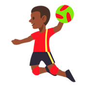🤾🏿‍♂️ Emoji Handballspieler: dunkle Hautfarbe JoyPixels 3.0.
