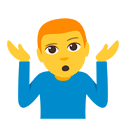 🤷‍♂️ Emoji Hombre Encogido De Hombros en JoyPixels 3.0.