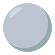 ⚪ Emoji Círculo Blanco en JoyPixels 3.0.