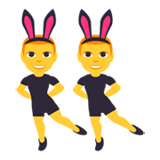 👯‍♂️ Emoji Hombres Con Orejas De Conejo en JoyPixels 3.0.