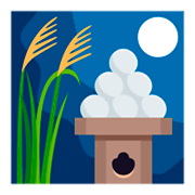 Emoji 🎑 Contemplazione Della Luna su JoyPixels 3.0.