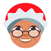 Emoji 🤶🏽 Mamma Natale: Carnagione Olivastra su JoyPixels 3.0.