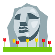 Emoji 🗿 Moai su JoyPixels 3.0.