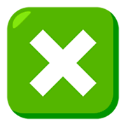 ❎ Emoji Botón Con Marca De Cruz en JoyPixels 3.0.
