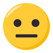 Emoji 😐 Faccina Neutra su JoyPixels 3.0.