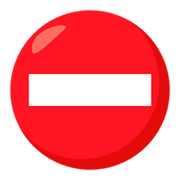 ⛔ Emoji Dirección Prohibida en JoyPixels 3.0.