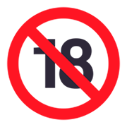 🔞 Emoji Prohibido Para Menos De 18 Años en JoyPixels 3.0.