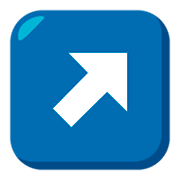↗️ Emoji Flecha Hacia La Esquina Superior Derecha en JoyPixels 3.0.