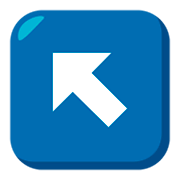 ↖️ Emoji Seta Para Cima E Para A Esquerda na JoyPixels 3.0.
