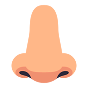 Emoji 👃🏼 Naso: Carnagione Abbastanza Chiara su JoyPixels 3.0.