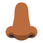 👃🏾 Emoji Nariz: Pele Morena Escura na JoyPixels 3.0.