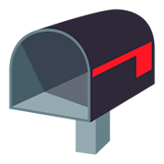 Émoji 📭 Boîte Aux Lettres Ouverte Drapeau Baissé sur JoyPixels 3.0.