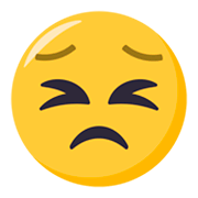 Emoji 😣 Faccina Perseverante su JoyPixels 3.0.