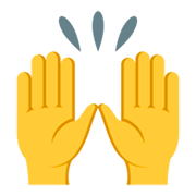 Émoji 🙌 Mains Levées sur JoyPixels 3.0.