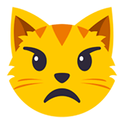 😾 Emoji schmollende Katze JoyPixels 3.0.