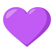 Emoji 💜 Cuore Viola su JoyPixels 3.0.