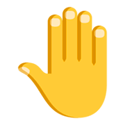 🤚 Emoji erhobene Hand von hinten JoyPixels 3.0.