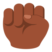 Emoji ✊🏿 Pugno: Carnagione Scura su JoyPixels 3.0.