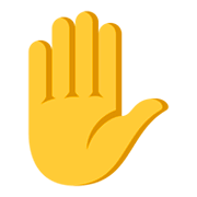 ✋ Emoji erhobene Hand JoyPixels 3.0.
