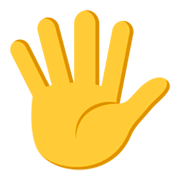 🖐️ Emoji Mão Aberta Com Os Dedos Separados na JoyPixels 3.0.