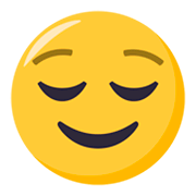Emoji 😌 Faccina Sollevata su JoyPixels 3.0.