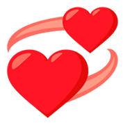 💞 Emoji Corações Girando na JoyPixels 3.0.