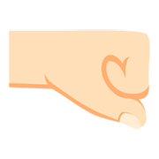 Emoji 🤜🏻 Pugno A Destra: Carnagione Chiara su JoyPixels 3.0.