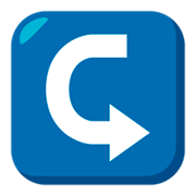 ↪️ Emoji Flecha Izquierda Curvándose A La Derecha en JoyPixels 3.0.