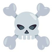 ☠️ Emoji Totenkopf mit gekreuzten Knochen JoyPixels 3.0.