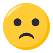 🙁 Emoji Rosto Meio Triste na JoyPixels 3.0.