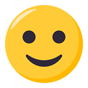 🙂 Emoji leicht lächelndes Gesicht JoyPixels 3.0.