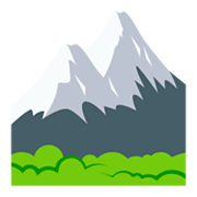 🏔️ Emoji schneebedeckter Berg JoyPixels 3.0.
