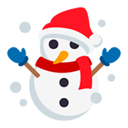 ☃️ Emoji Schneemann im Schnee JoyPixels 3.0.