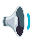 🔉 Emoji Alto-falante Com Volume Médio na JoyPixels 3.0.
