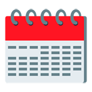 Emoji 🗓️ Calendario A Spirale su JoyPixels 3.0.