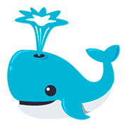 🐳 Emoji Baleia Esguichando água na JoyPixels 3.0.