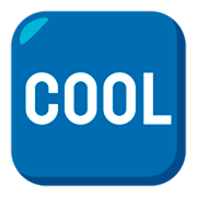 Emoji 🆒 Pulsante COOL su JoyPixels 3.0.