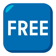 🆓 Emoji Botão «FREE» na JoyPixels 3.0.