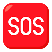 🆘 Emoji Botão SOS na JoyPixels 3.0.
